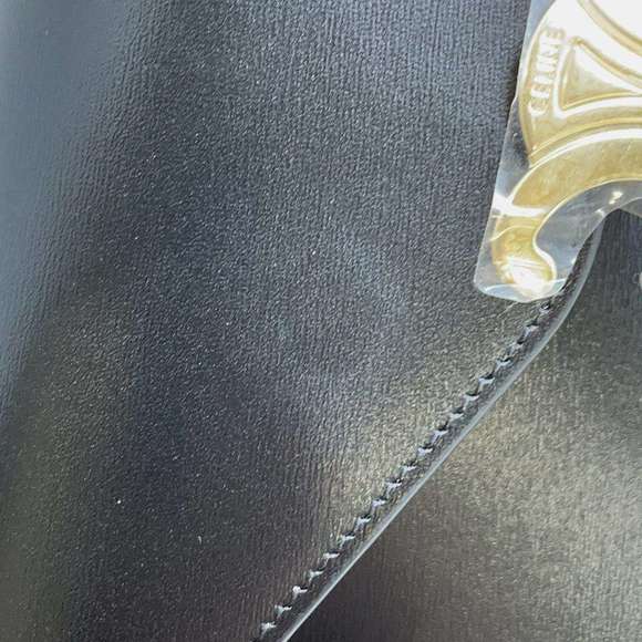 Celine Triomphe Chain Wallet Black - Picture 11 of 14